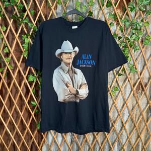 Vintage Y2K Alan Jackson tour 2004 country music 00s t-shirt